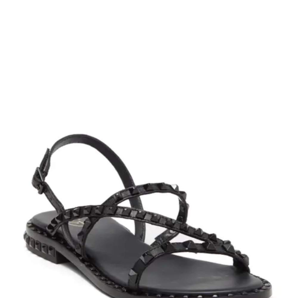 Black Studded Sandals